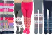 ToBeInStyle Pack of Six Kids' Classic Pull-On Assorted Warm Winter Tights - Second Medium