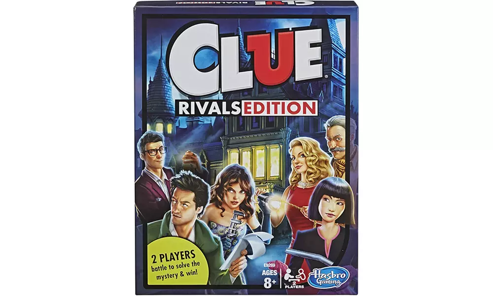 Hasbro Rivals Edition Board Games – Monopoly, Cluedo & Game of Life | Fast 2-Player Family Games