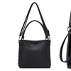 Image 3: Miss Lulu Women PU Leather Crossbody Handbag with Woven Accents
