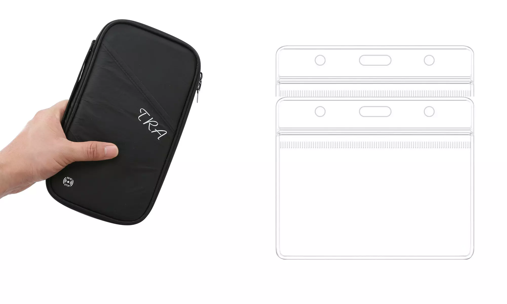 Family Passport Holder Wallet with RFID Blocking with BONUS