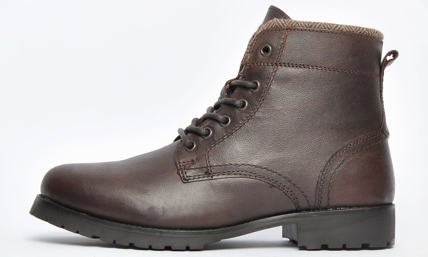 Image 1: Oaktrak Bates Men's Leather Boots