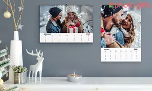 Personalisierter Foto-Wandkalender zum Selbstgestalten in 2 Größen von Photo Gifts (bis zu 81% sparen)