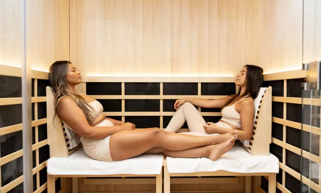 15-Min Full-Body Red Light Therapy or 40-Min Private Infrared Sauna