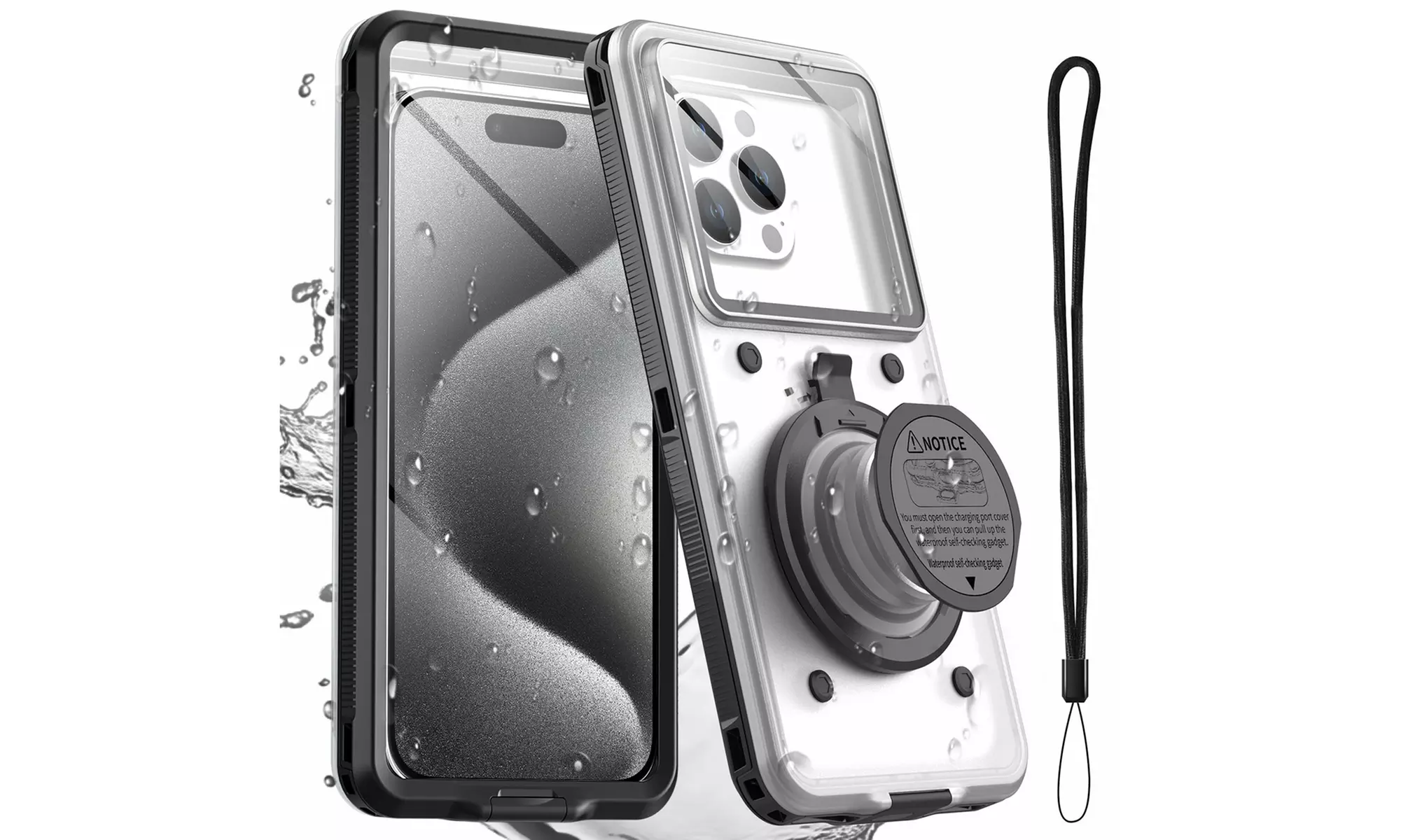 Universal Phone Waterproof Case Diving Cover Self-Test For Samsung iPhone HUAWEI