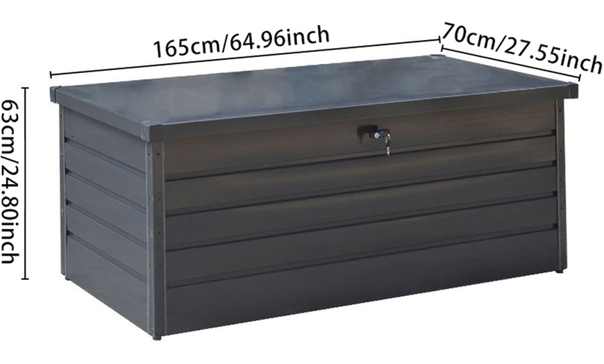 Image 10: Outdoor Metal Lockable Storage Box