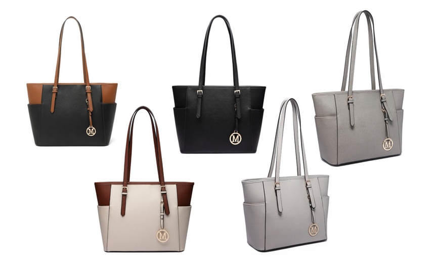 Image 1: Women Fashion Tote Bag with Adjustable Handle


