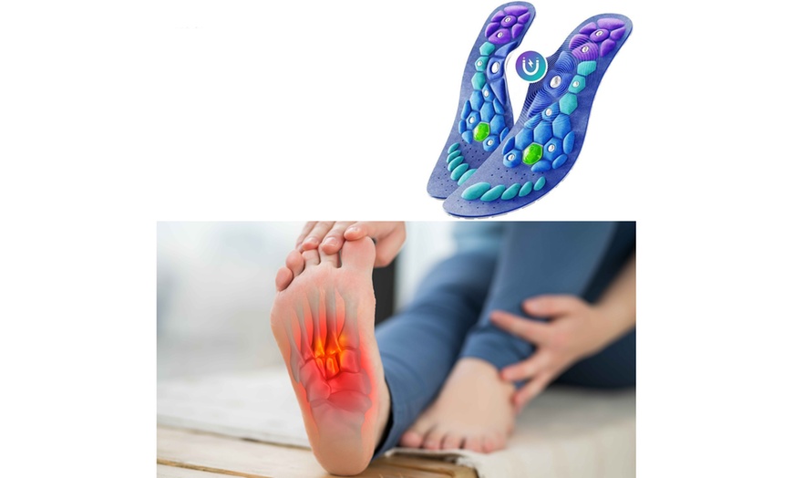 Image 5: Acupressure Arch Support Insoles with Magnetic Stimulation 