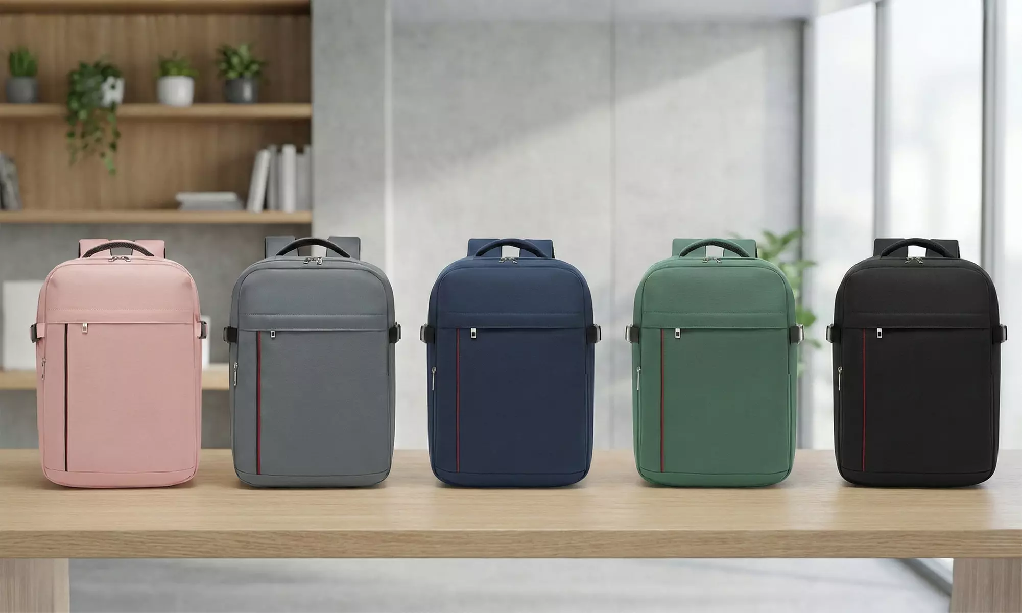 Mochila de viaje de 21 litros con múltiples compartimentos