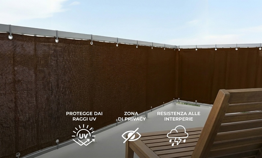 Image 5: Voile d'ombrage résistante au vent avec œillets métalliques
