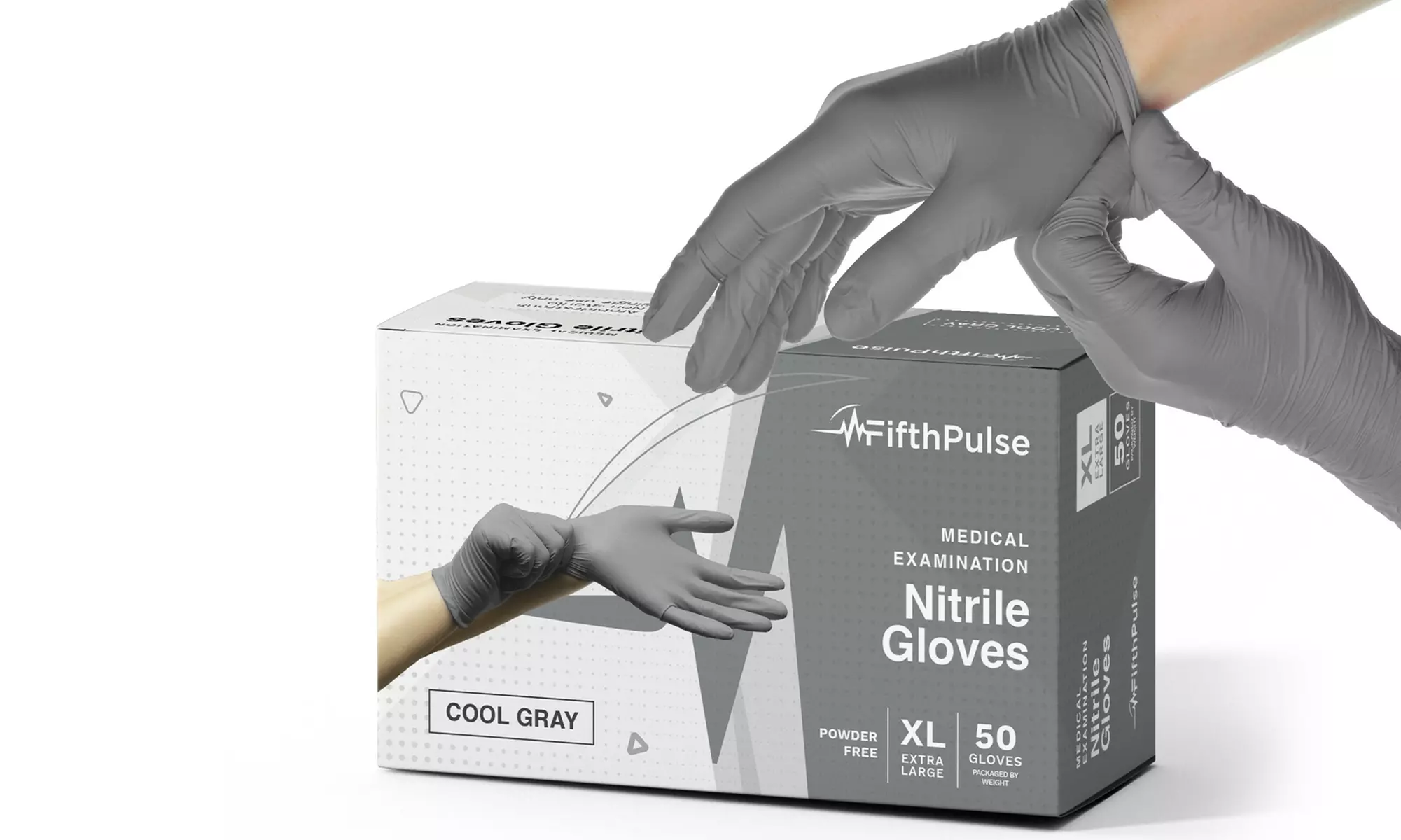 Fifth Pulse Nitrile Exam Latex Free and Powder Free Gloves - Box of 50