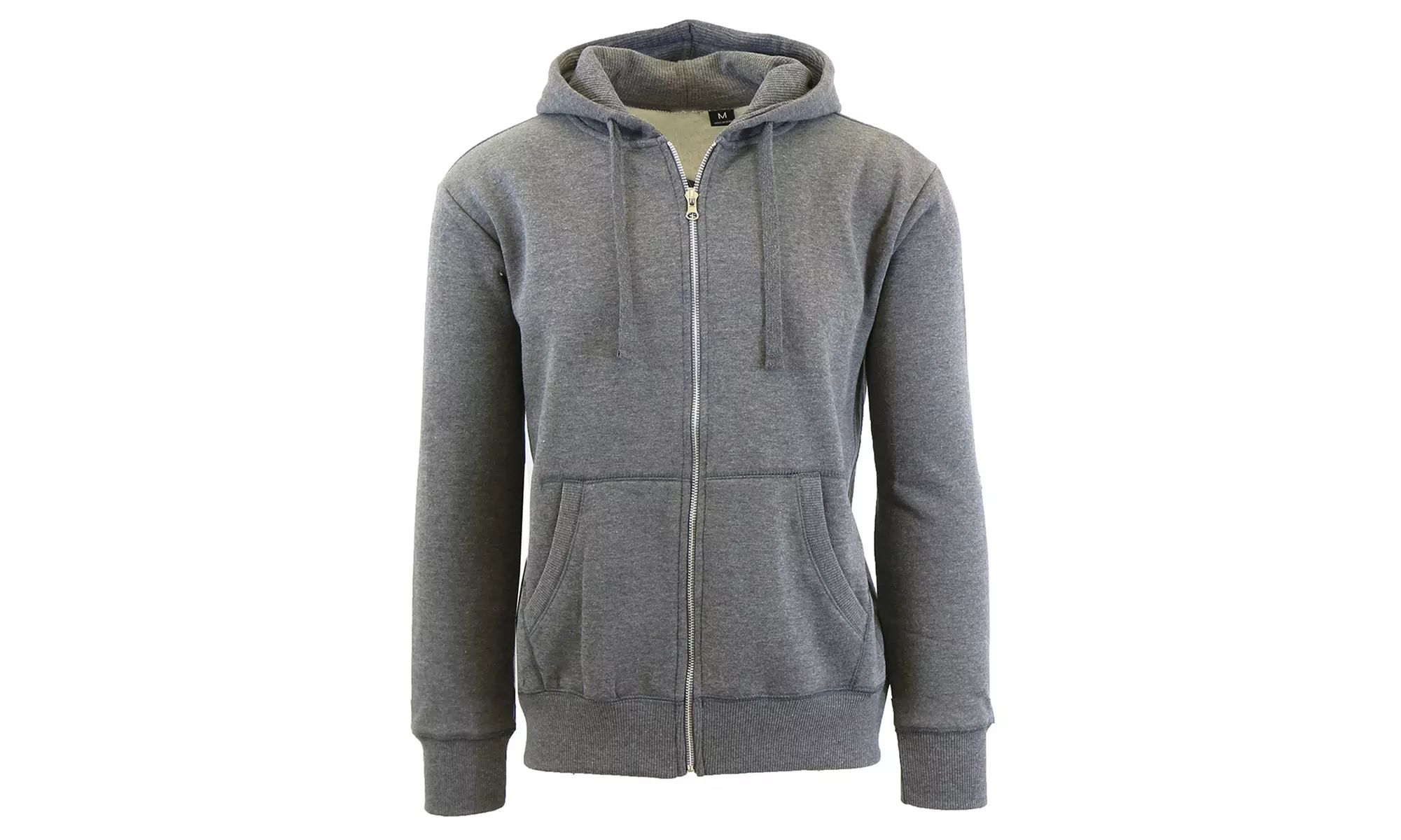 Javino Men's Slim Fit Fleece Zip Hoodie with Thermal-Lined Hood - Second Medium
