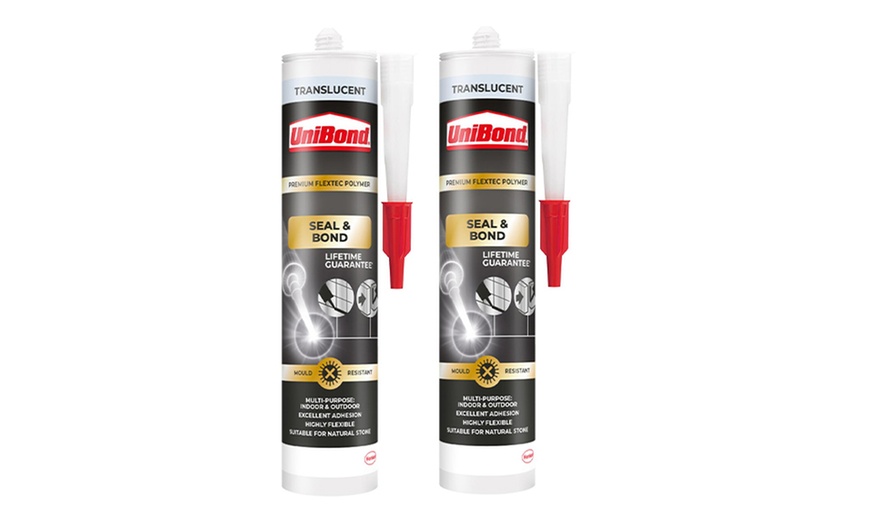 Image 2: Unibond Seal and Bond Sealant Cartridge Multi-Purpose Adhesive 291g