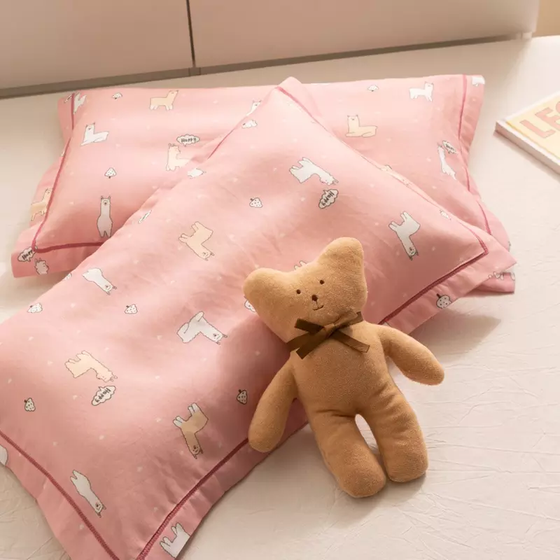 Breathable Pure Cotton Kids Pillowcase Pair