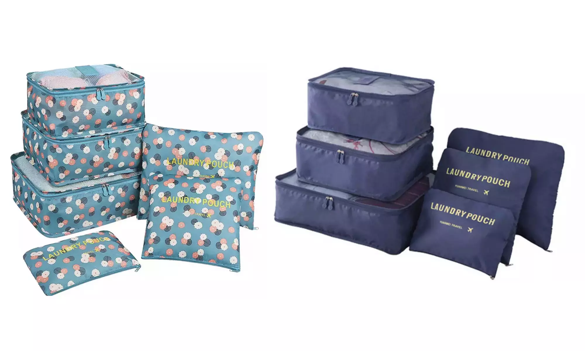 1x oder 2x 6er-Set Gepäck-Organizer