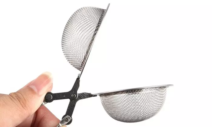 2PCS Stainless Steel Mesh Ball Tea Infuser Tea Leaves Herb Filter Strainer