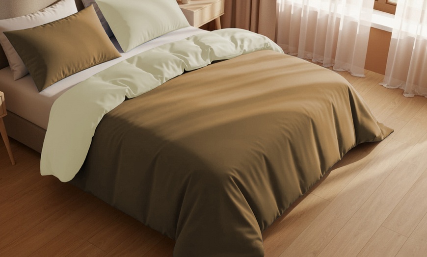 Image 8: Set copripiumino matrimoniale double face 100% cotone