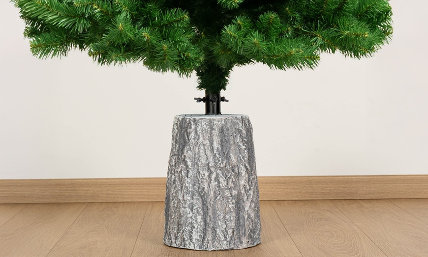 Image 1: Base tronco decorativa per albero di Natale