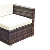 Image 5: Outsunny Rattan Effect Garden Sofa Set