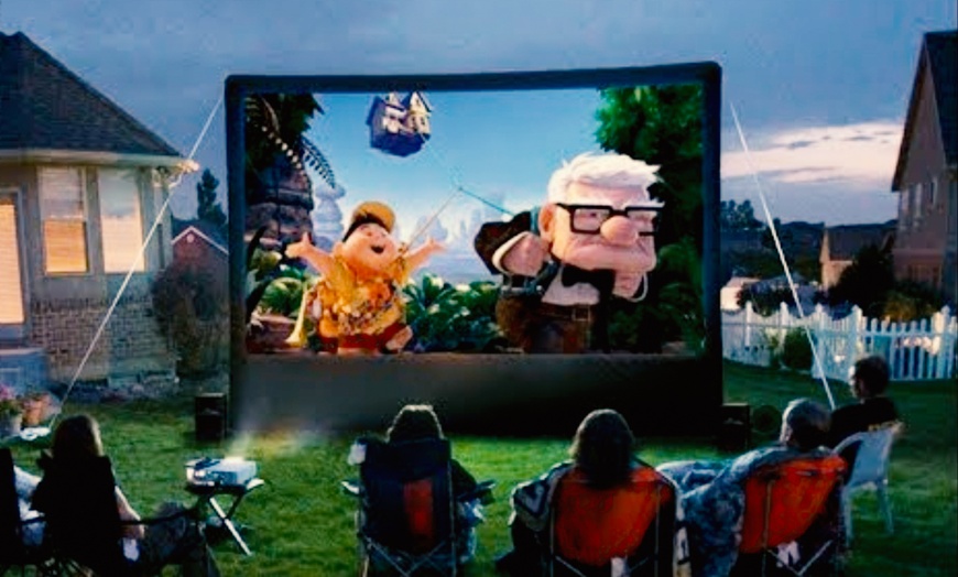 Image 2: Enjoy a Movie Night Package with $100 Gift Card Outdoors