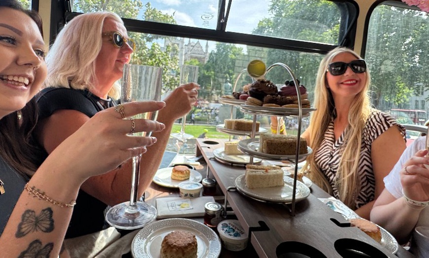 Image 4: Wimbledon Themed Afternoon Tea Bus Tour with Prosecco & Souvenir Mug!