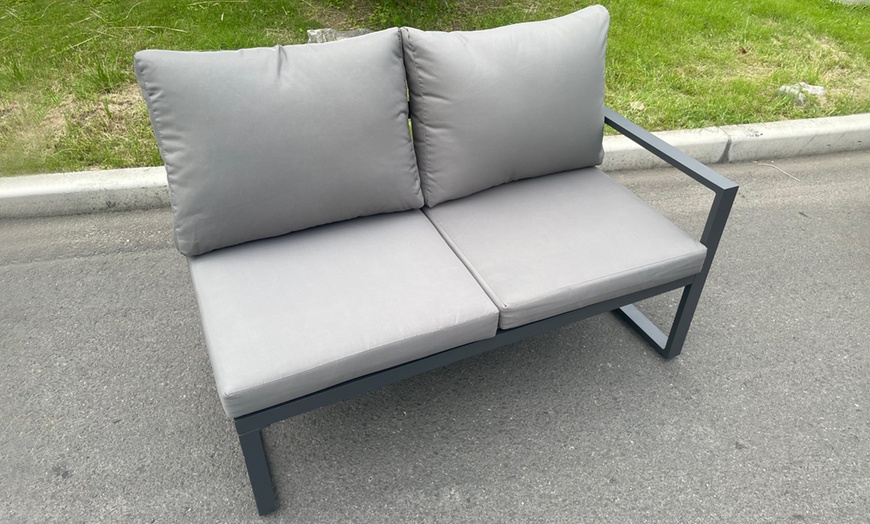 Image 3: Nine-Seater Aluminium Outdoor Furniture Set