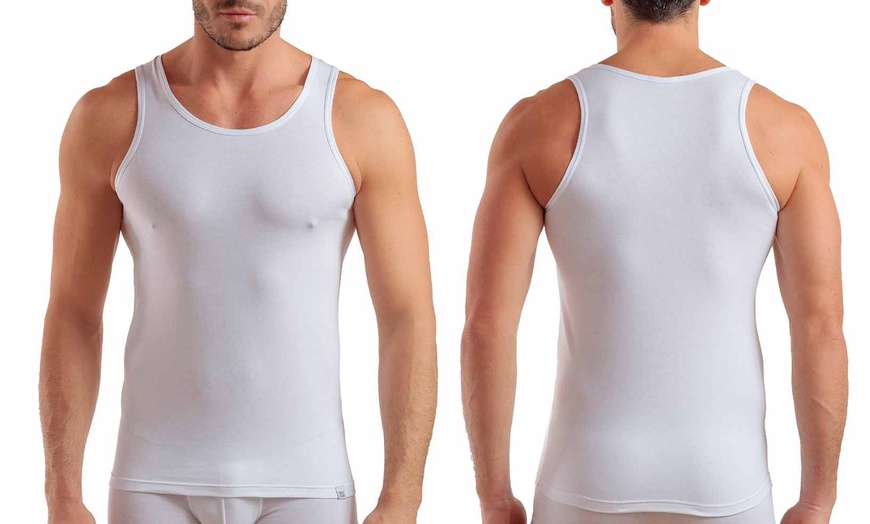 Image 17: Pack di 6 t-shirt o canotte da uomo Enrico Coveri