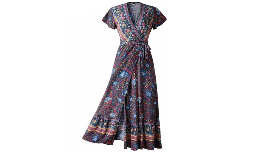 Image 14: Boho Wrap Dress