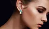 18K Gold Plated Faux Pearl and Crystal Butterfly Stud Earring or Ring