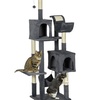 Image 2: PawHut 177cm Cat Tree, Multilevel with Scratching Posts and Houses