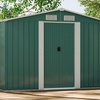 Image 16: Large Metal Garden Tool Storage Shed in 6 Styles