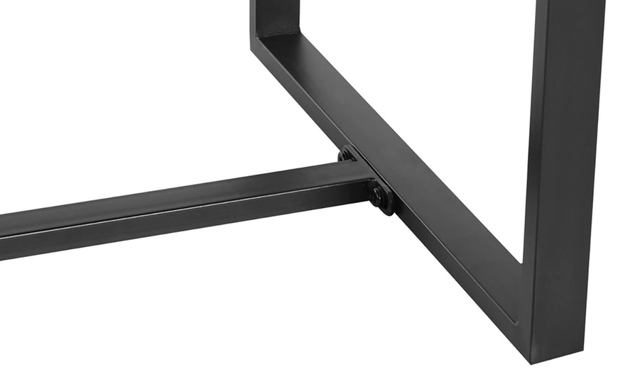 Image 5: Outsunny Square PE-Wicker Bistro Set in black, grey or brown