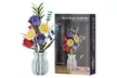 LEGO Inspired Flowers Bouquet Building Blocks Set with Porcelain Style Vase, Roses, Sunflower, Lily of The Valley - Image 4
