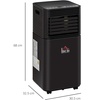 Image 7: HOMCOM Portable Air Conditioners - 8000, 10000 & 14000 BTU Models