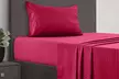 Lux Decor 4 Piece Stripe Bed Sheet Set Microfiber Deep Pocket Bedding Sheets - Second Medium