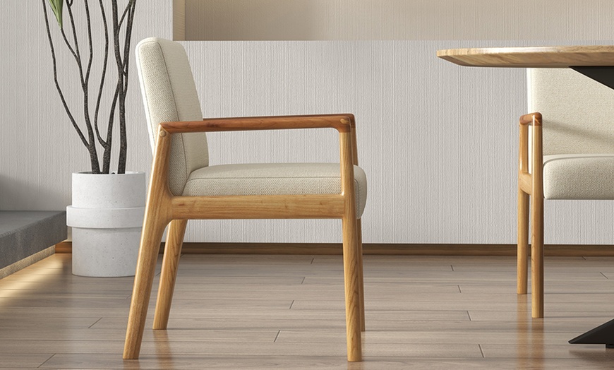 Image 4: Set di 2 poltrone in legno massello Doosense