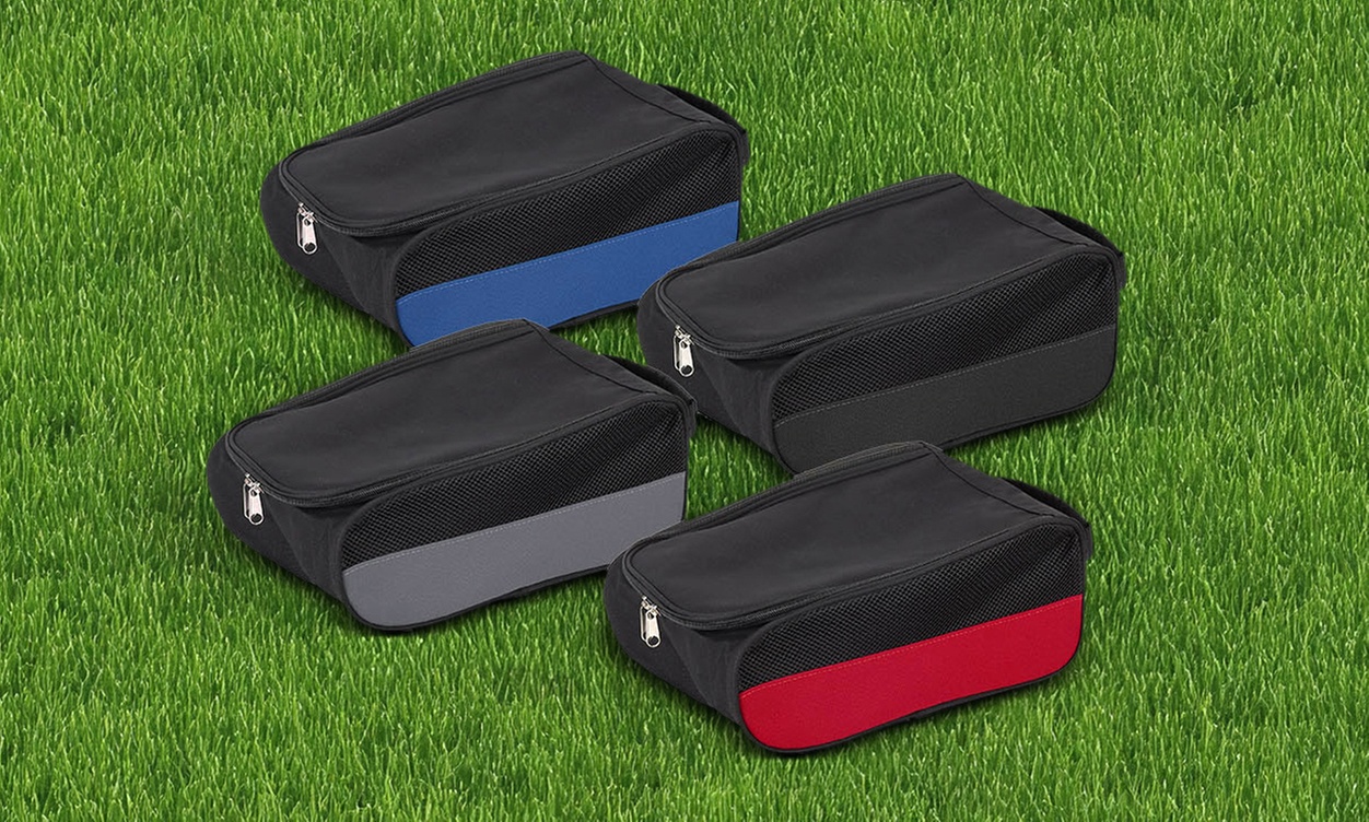 Golf Shoe Bag Oxford Travel Zippered Sport Shoe Carrier Bags