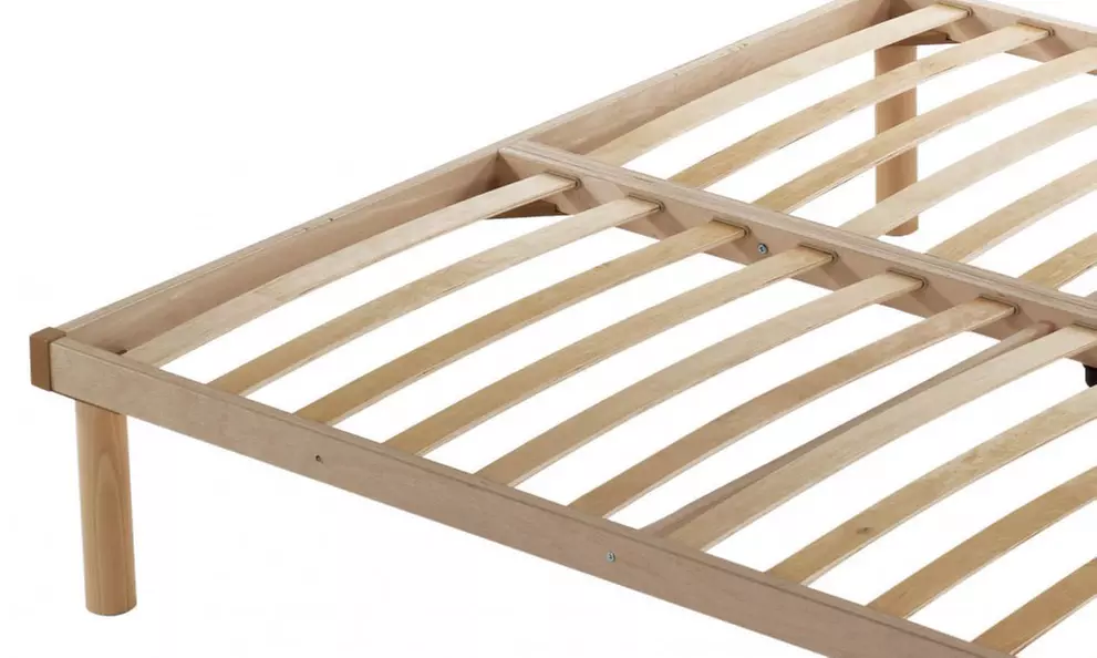 Rete ortopedica con telaio in faggio naturale resinato Mentor