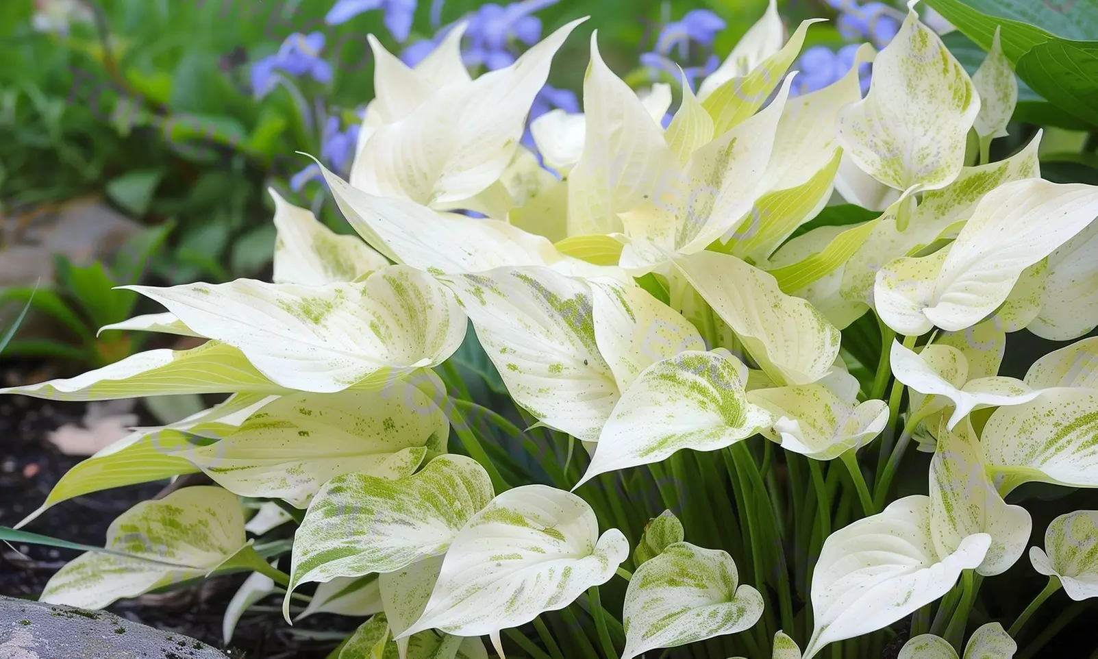 White Feather Trimmed Hosta Bare Roots (2-, 4-, 8-Pack With Planting Tool)
