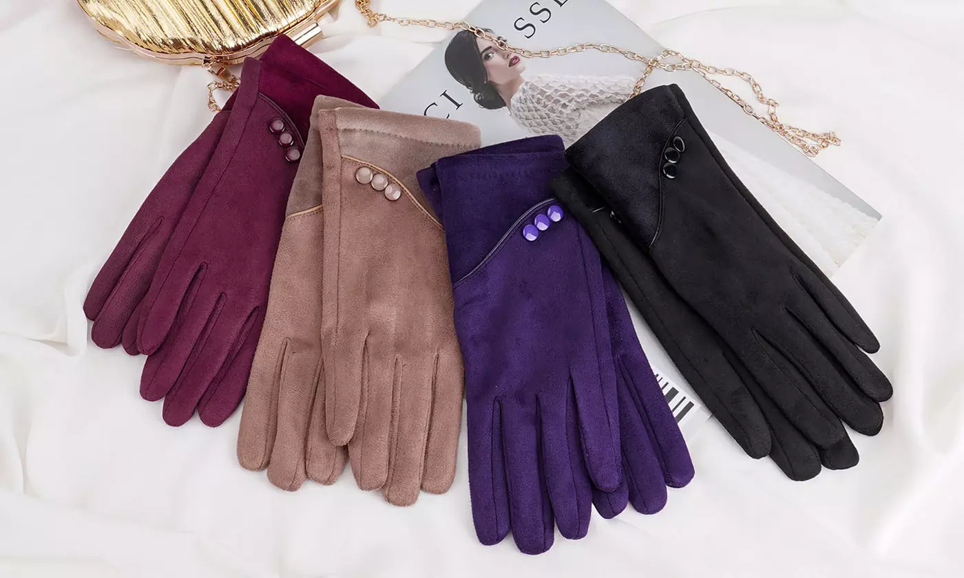 Itbelongs2u Women's Winter Gloves Fleece Lined with Touchscreen Tips