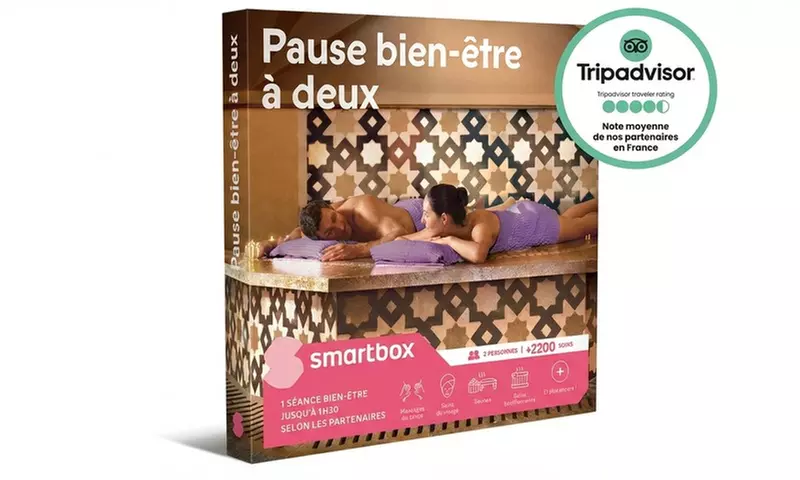 Smartbox "Pause bien-être à deux" : jusqu'à 1h30 de sérénité