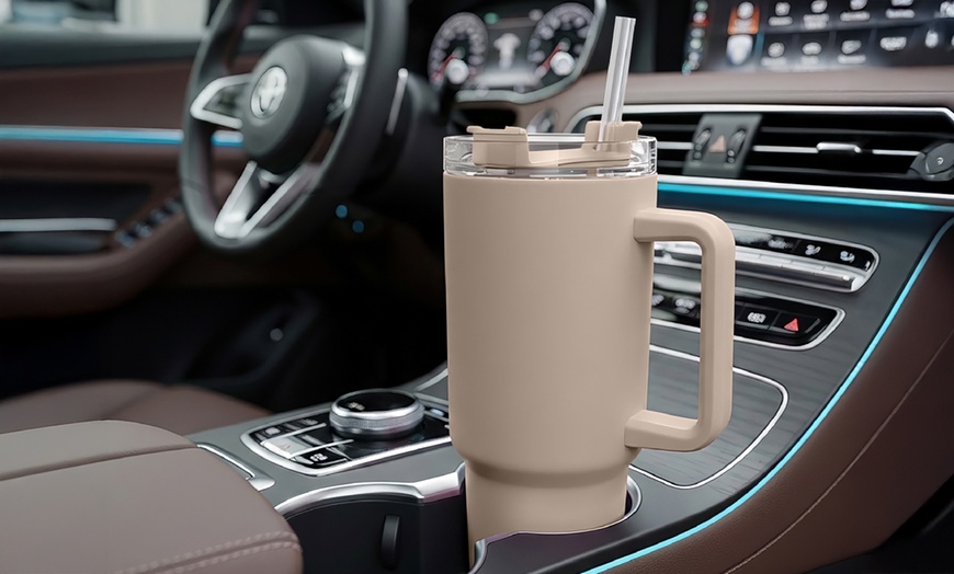 Image 2: Borraccia termica con cannuccia da 1200 ml