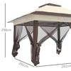 Image 6: Outsunny 3.6 x 3.6 m Pop-up Gazebo with Netting
