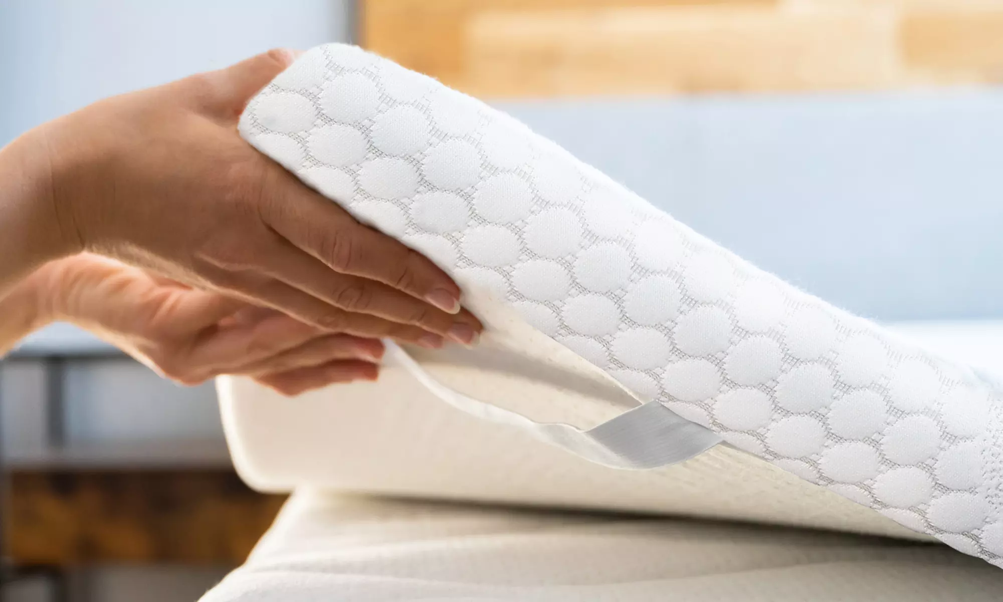 Soporte ergonómico con espuma de memoria The White Stone