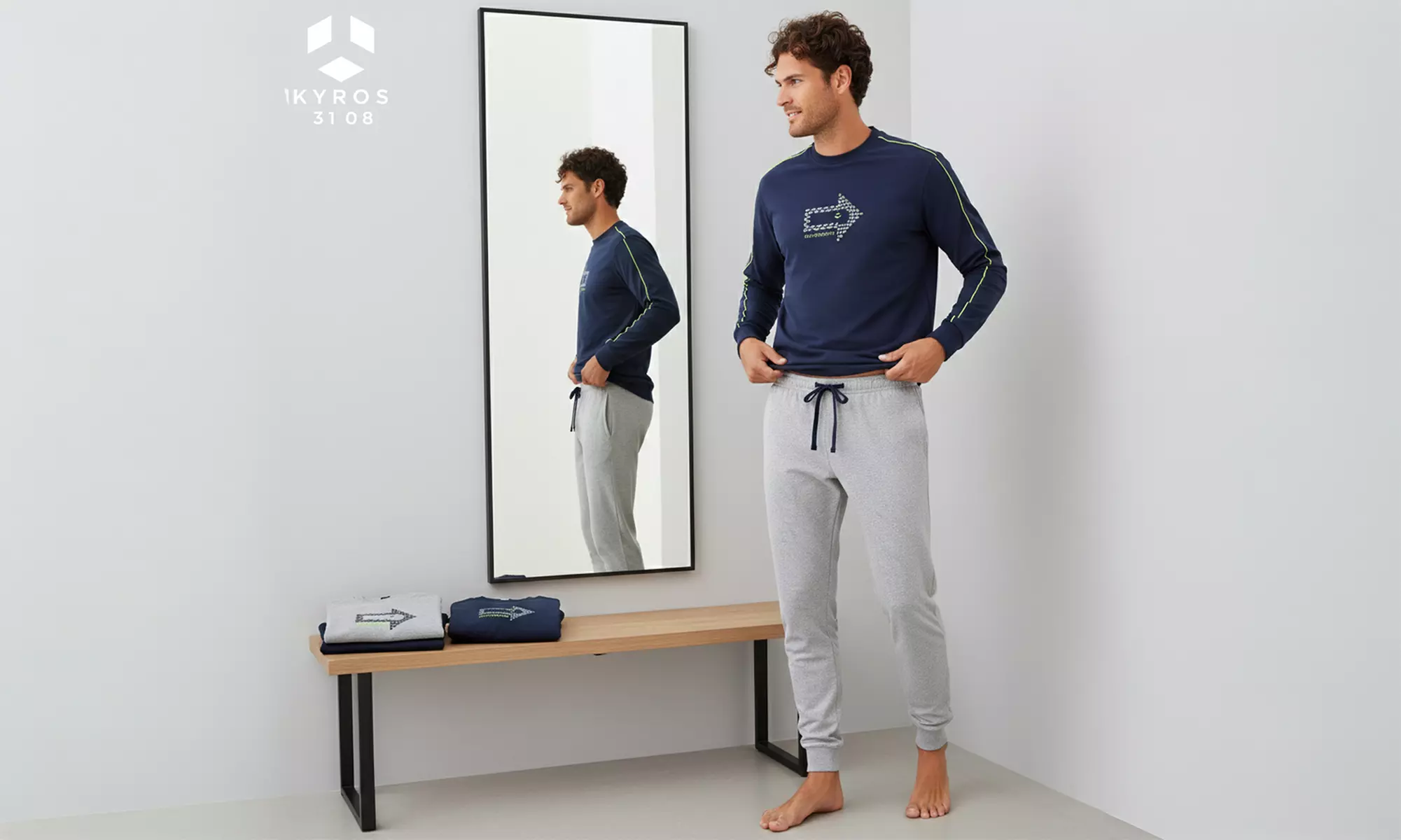 Kyros 3108 Herren-Pyjama für den Sommer