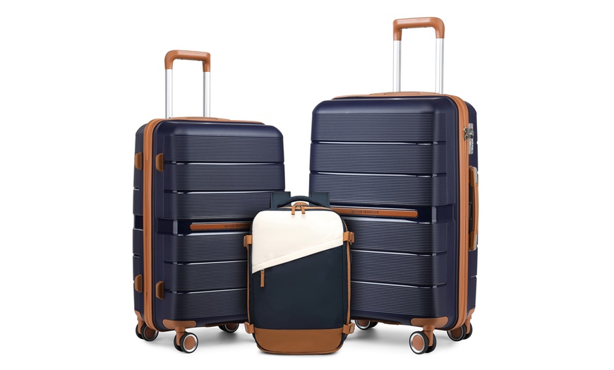 Image 12: 24- and 28-Inch Suitcases with a Backpack Luggage Set
