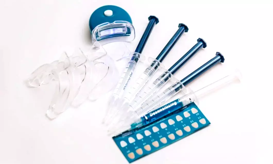 Professional 3D Teeth Whitening Kit w Remineralization Gel: 1 & 2 pack