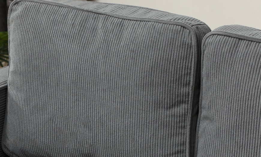 Image 4: HOMCOM Compact 2 Seater Sofas with Under Seat Storage