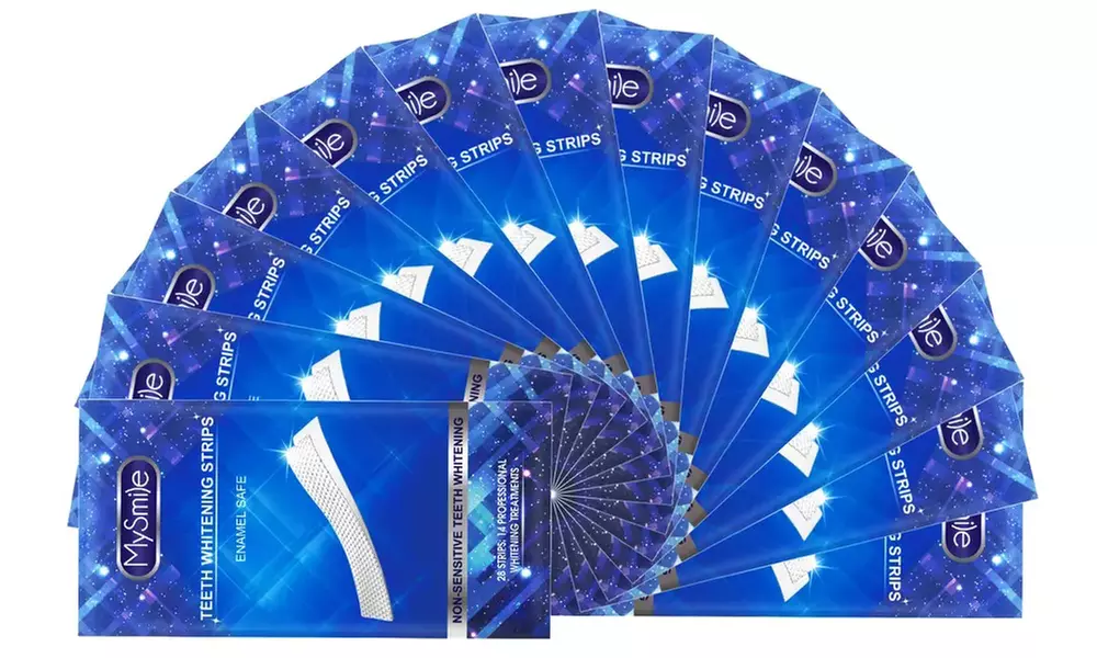 Pack of 28 Strips Professional 3D Teeth Whitening Strips 