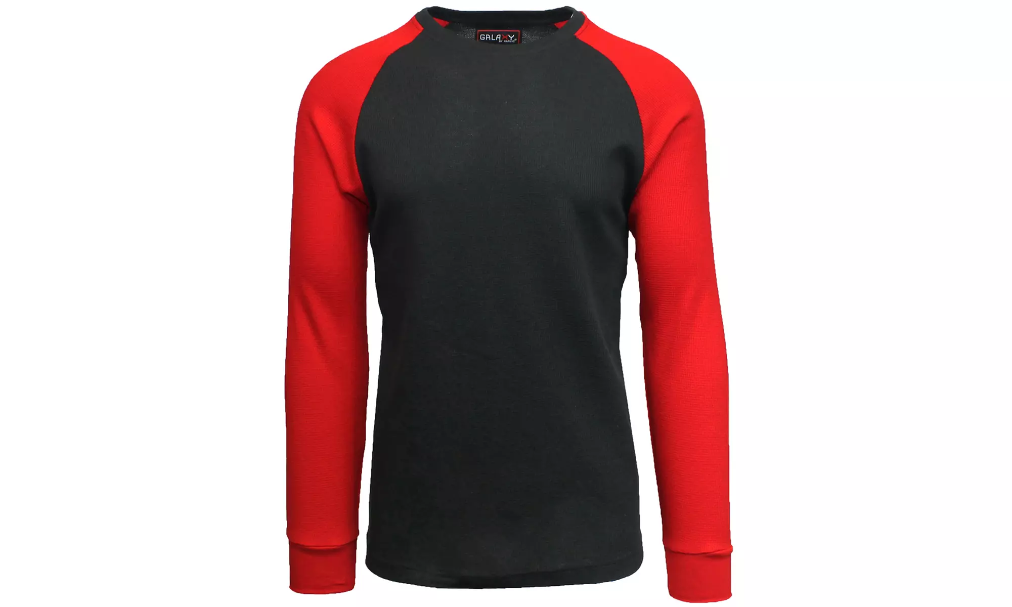 Galaxy By Harvic Men's Waffle-Knit Thermal Raglan Shirt (S-5XL)