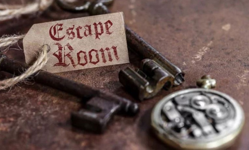 Image 1: Escape Room Experience for Up to 6 or Escape Room + Axe Throwing for 4